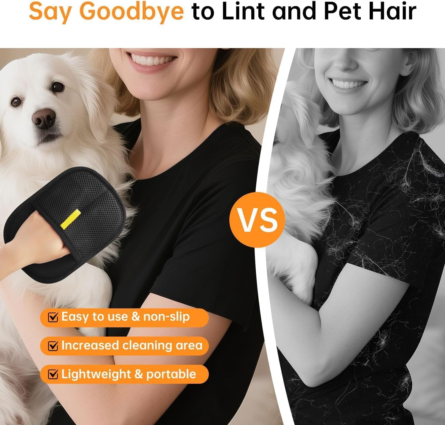 Reusable Pet Hair Remover Glove