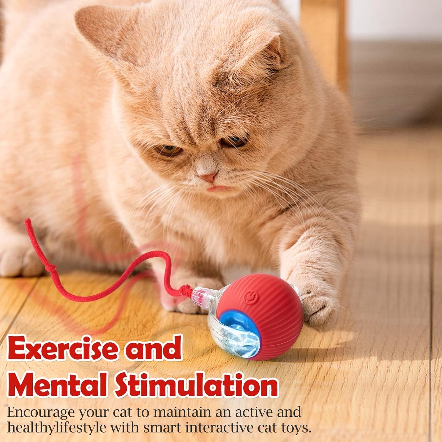 Smart Rolling LED Cat Ball