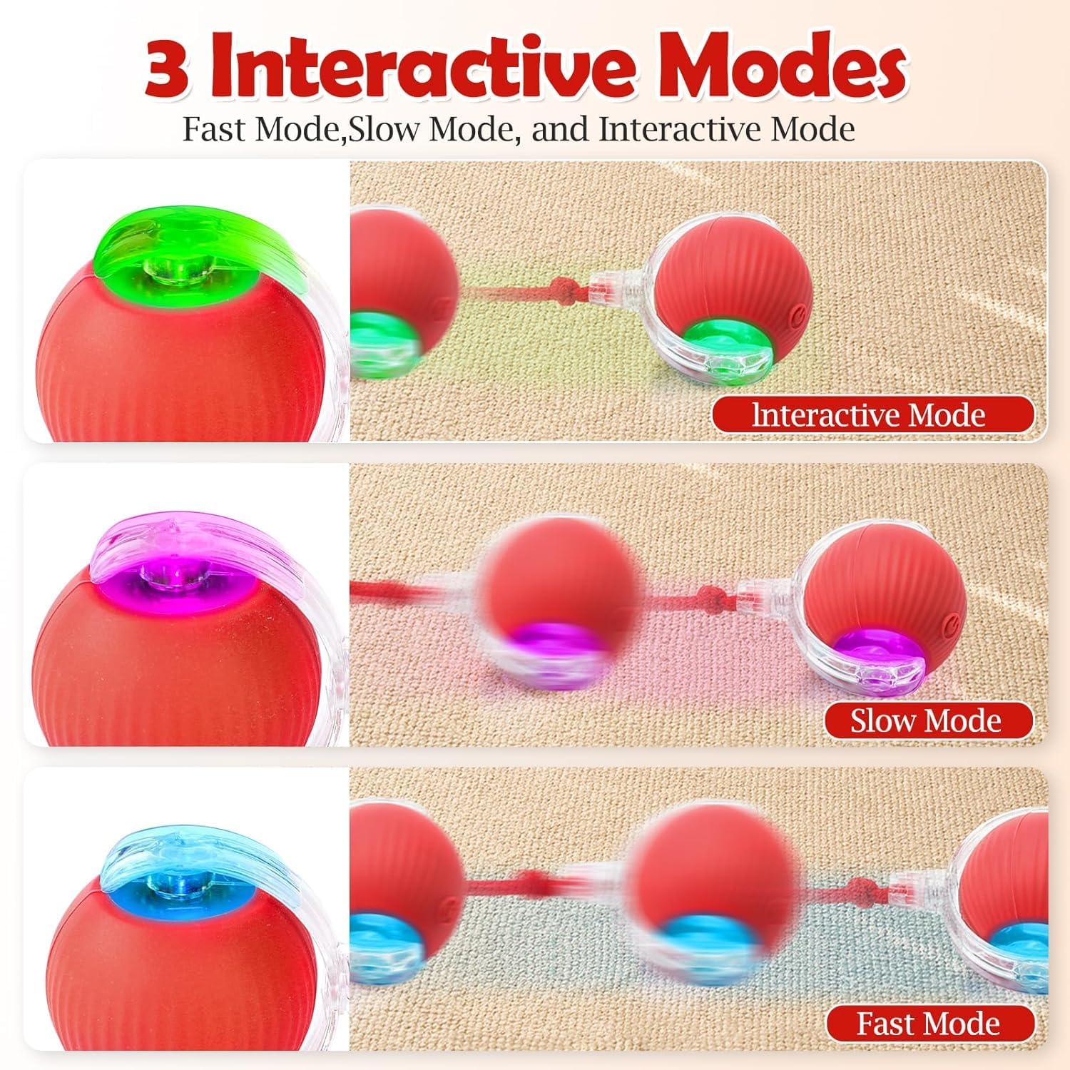 Smart Rolling LED Cat Ball